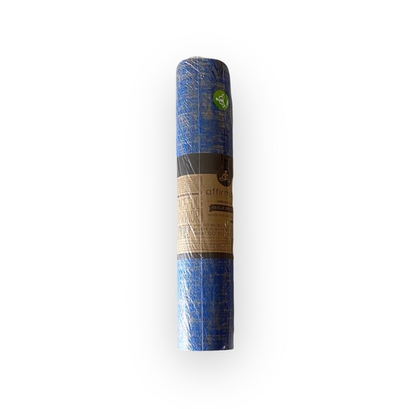 new Affirmats x Patrick Cooper 𓁹 Live Authentic Yoga Mat 𓁹 Blue Silk 5mm Thick - Picture 14 of 16